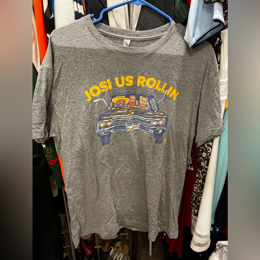 Nashville Predators Men’s T-Shirt Ellis Subban Josi Us Rollin’ Size L NHL